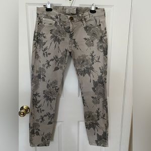 Current / Elliot Jeans - gray flower pattern